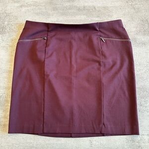 Alfani Deep Burgundy Pencil Skirt